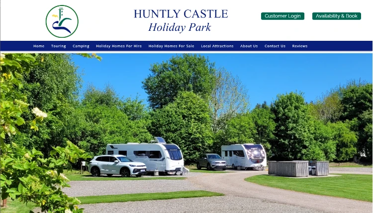 Huntly Castle Holiday Park Aberdeenshire Website
